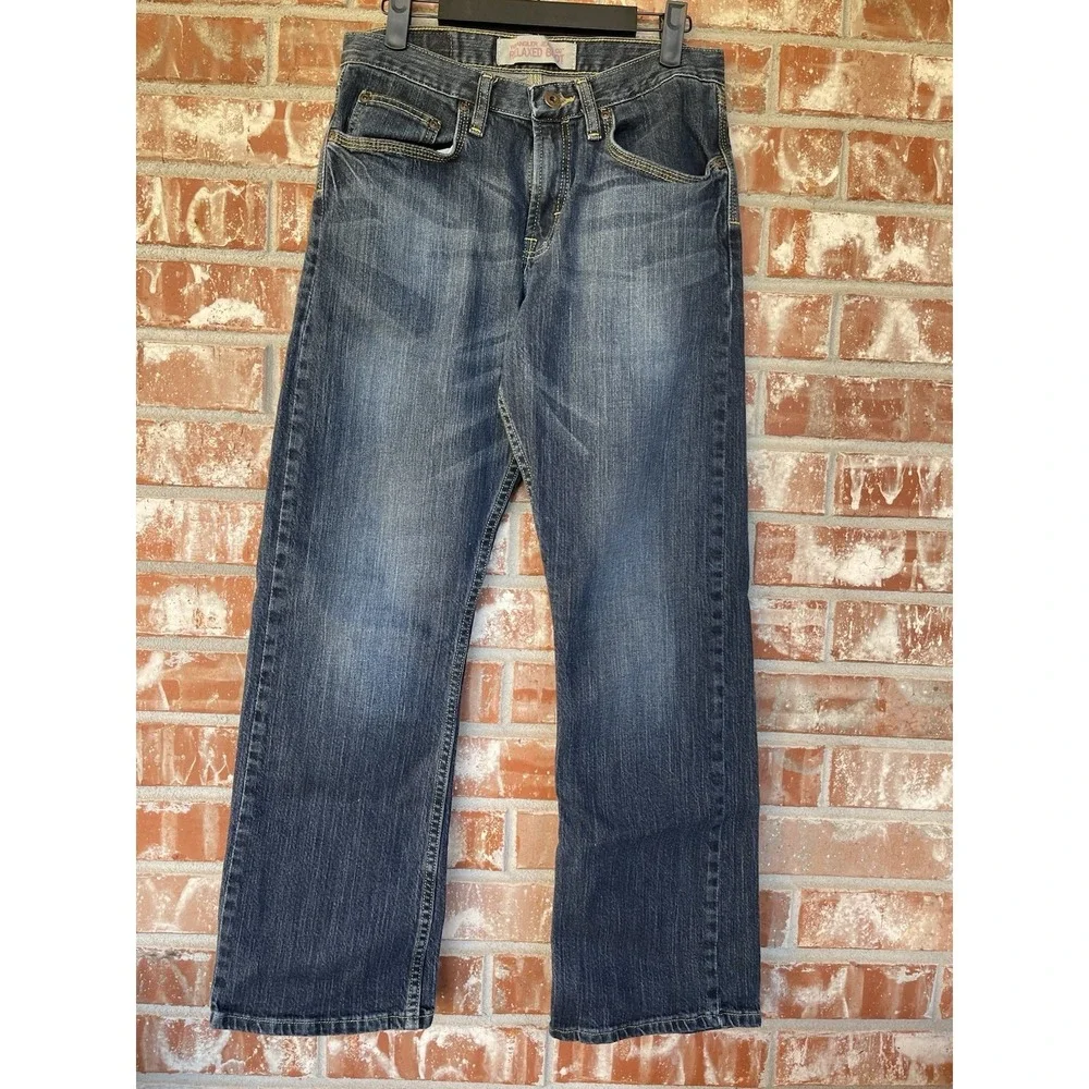 Wrangler Jeans Mens 29x30 Blue Relaxed Boot Cut Medium‎ Wash EUC